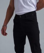 شلوار جین راسته کلاسیک فاق بلند مردانه طرح هنسل پارچه کش
